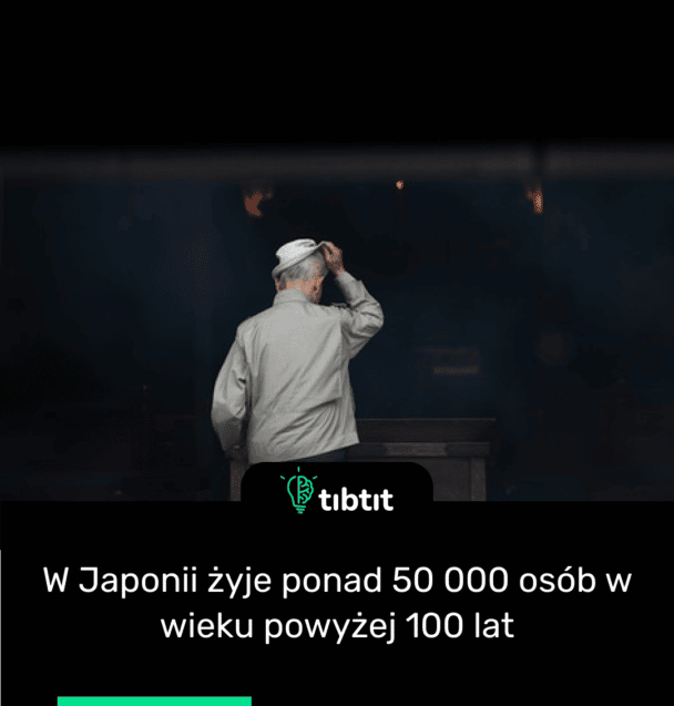 W Japonii żyje ponad 50 000 osób w wieku powyżej 100 lat
