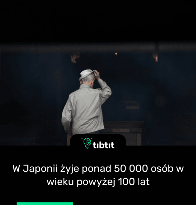 W Japonii żyje ponad 50 000 osób w wieku powyżej 100 lat