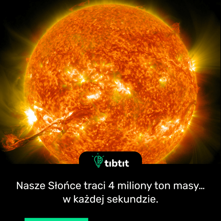 Nasze Słońce traci 4 miliony ton masy… w każdej sekundzie.