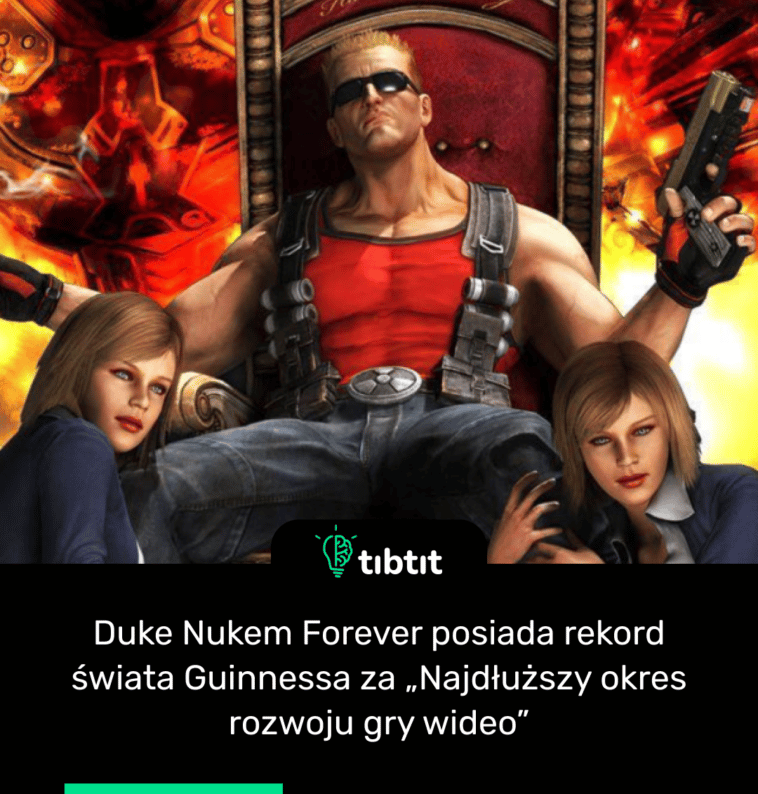 Duke Nukem Forever posiada rekord świata Guinnessa za „Najdłuższy okres rozwoju gry wideo”