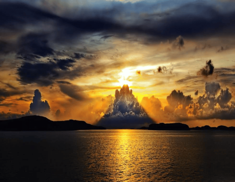 Zachód słońca w Szwecji