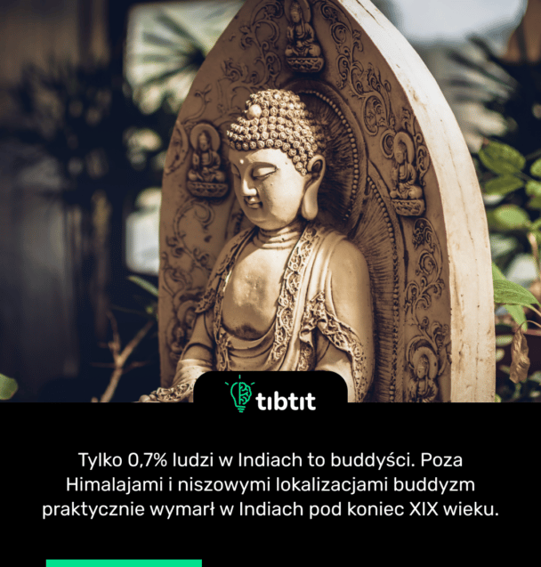 Tylko 0,7% ludzi w Indiach to buddyści. Poza Himalajami i niszowymi lokalizacjami buddyzm praktycznie wymarł w Indiach pod koniec XIX wieku.