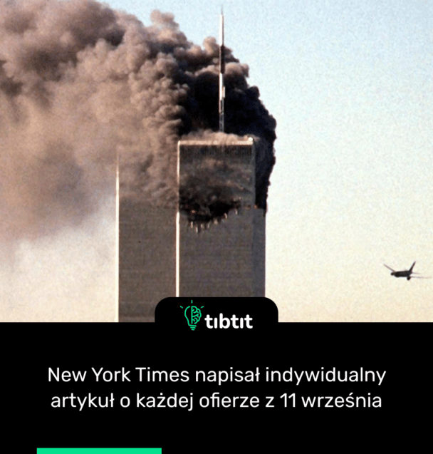New York Times napisał indywidualny artykuł o każdej ofierze z 11 września