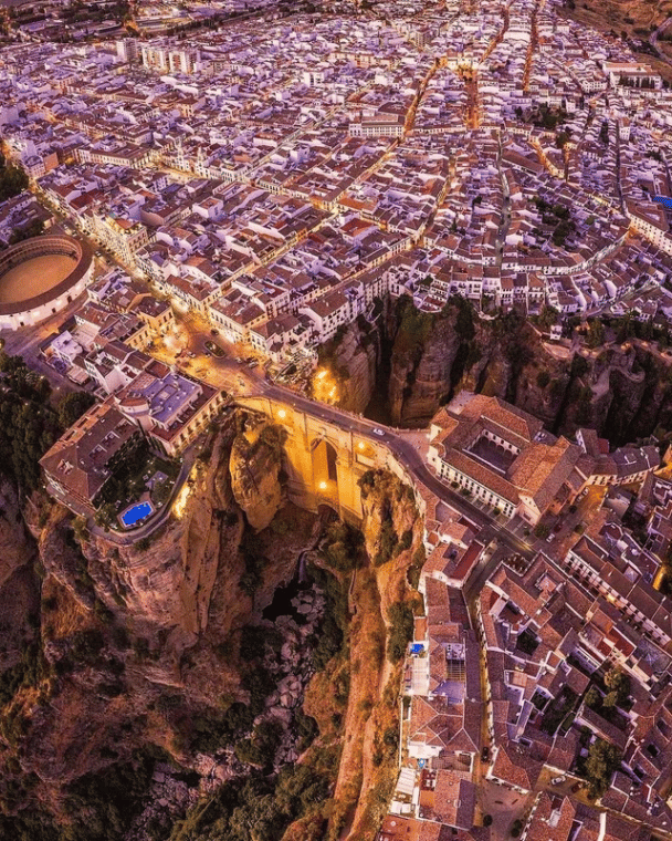 Most Puente Nuevo, Hiszpania.