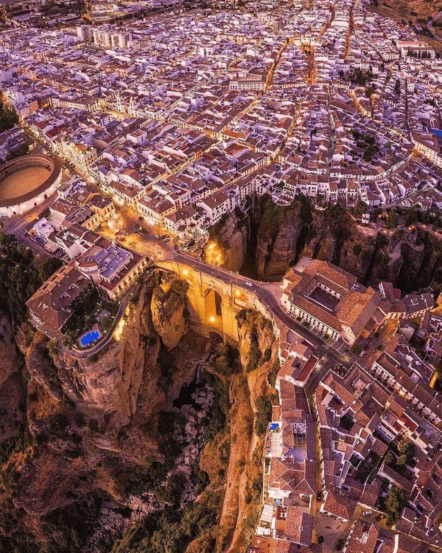 Most Puente Nuevo, Hiszpania.