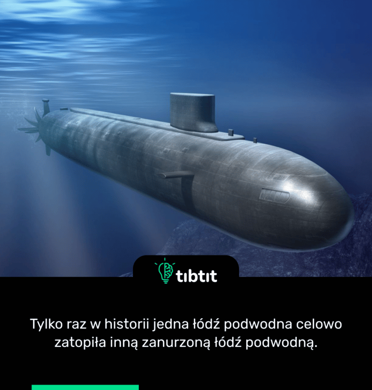Tylko raz w historii jedna łódź podwodna celowo zatopiła inną zanurzoną łódź podwodną.