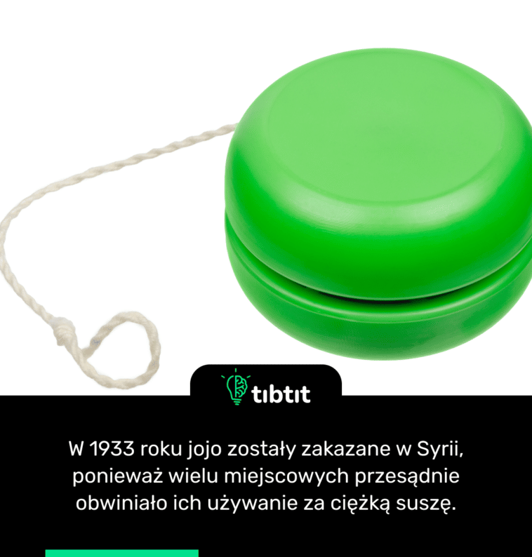 W 1933 roku jojo zostały zakazane w Syrii, ponieważ wielu miejscowych przesądnie obwiniało ich używanie za ciężką suszę.