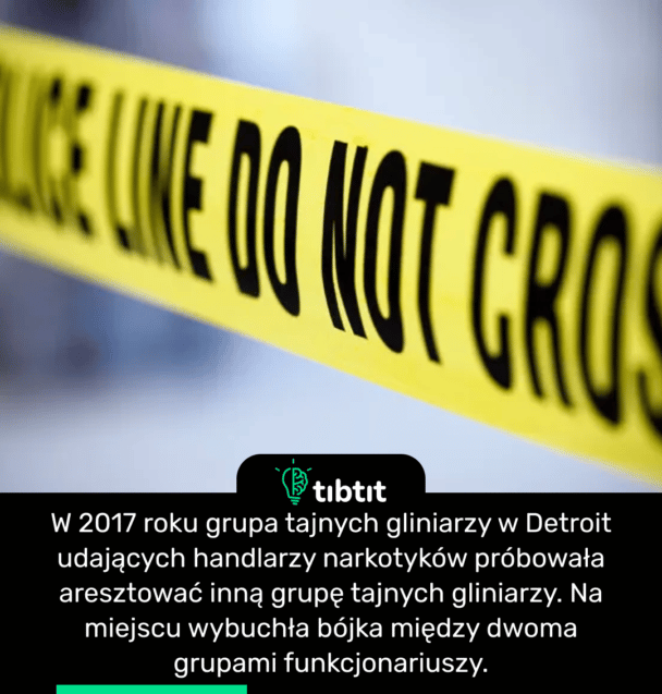W 2017 roku grupa tajnych gliniarzy w Detroit udających handlarzy narkotyków próbowała aresztować inną grupę tajnych gliniarzy. Na miejscu wybuchła bójka między dwoma grupami funkcjonariuszy.