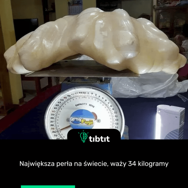 Największa perła na świecie, waży 34 kilogramy