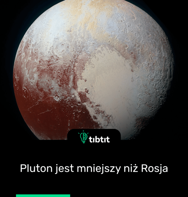 Pluton jest mniejszy niż Rosja