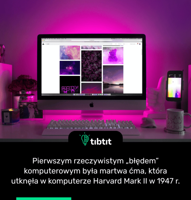 Pierwszym rzeczywistym „błędem” komputerowym była martwa ćma, która utknęła w komputerze Harvard Mark II w 1947 r.