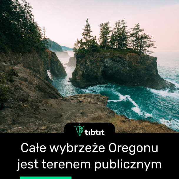 Całe wybrzeże Oregonu jest terenem publicznym