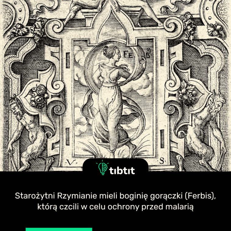Starożytni Rzymianie mieli boginię gorączki (Ferbis), którą czcili w celu ochrony przed malarią