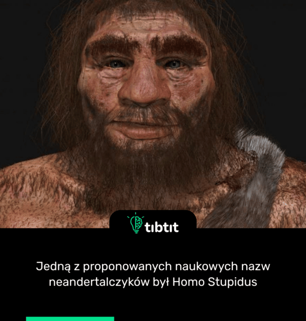 Jedną z proponowanych naukowych nazw neandertalczyków był Homo Stupidus