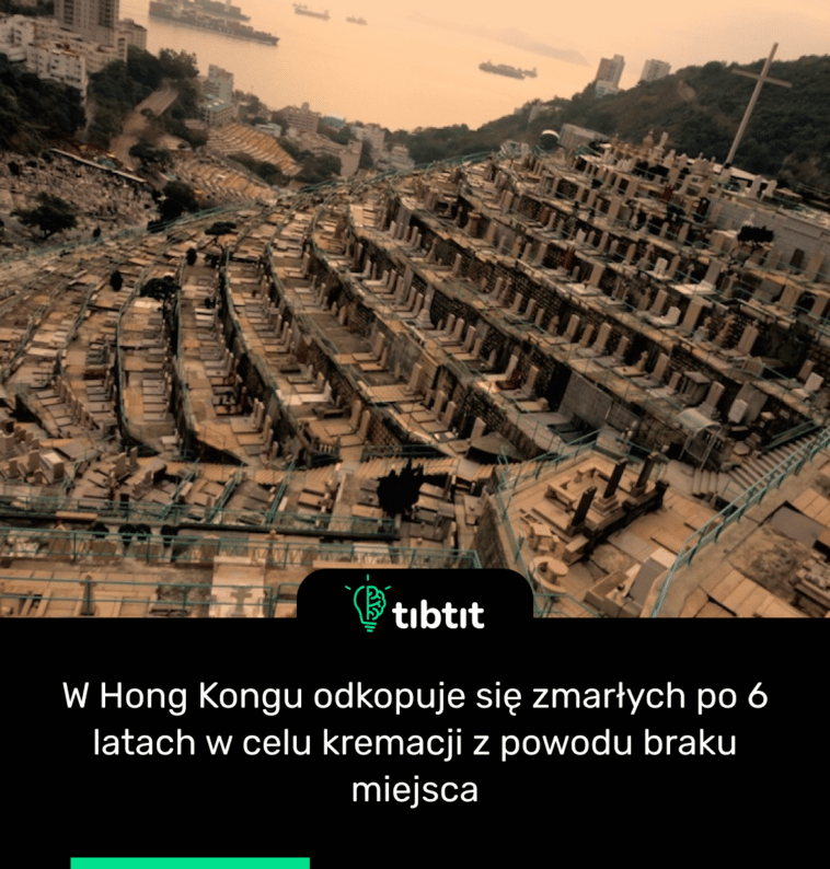 W Hong Kongu odkopuje się zmarłych po 6 latach w celu kremacji z powodu braku miejsca