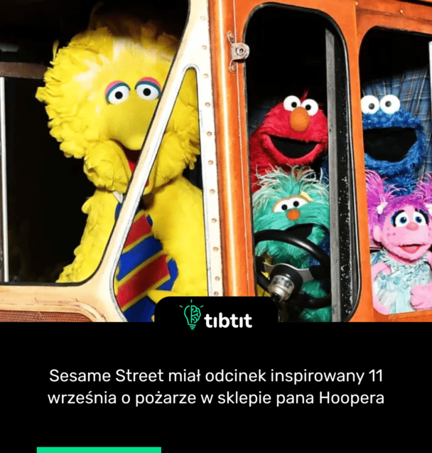 Sesame Street miał odcinek inspirowany 11 września o pożarze w sklepie pana Hoopera