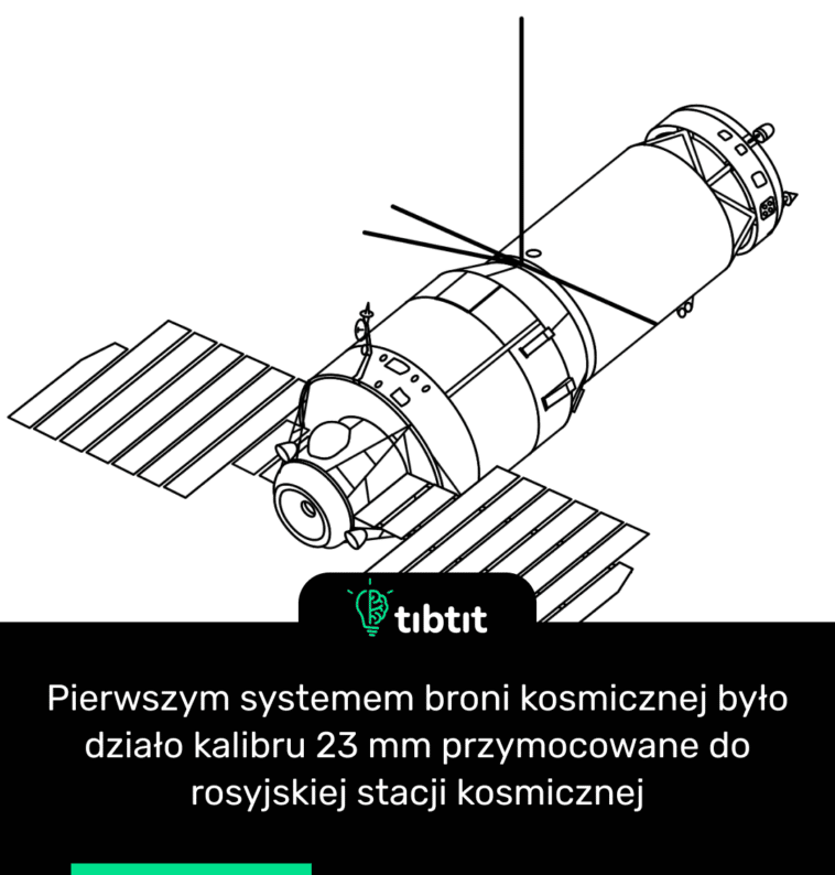 Pierwszym systemem broni kosmicznej było działo kalibru 23 mm przymocowane do rosyjskiej stacji kosmicznej
