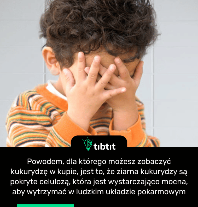 Powodem, dla którego możesz zobaczyć kukurydzę w kupie, jest to, że ziarna kukurydzy są pokryte celulozą, która jest wystarczająco mocna, aby wytrzymać w ludzkim układzie pokarmowym