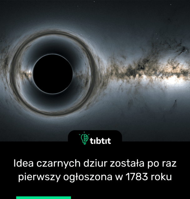 Idea czarnych dziur została po raz pierwszy ogłoszona w 1783 roku