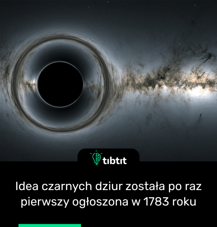 Idea czarnych dziur została po raz pierwszy ogłoszona w 1783 roku