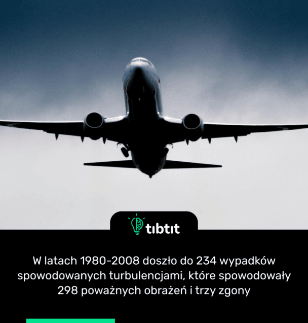 W latach 1980-2008 doszło do 234 wypadków spowodowanych turbulencjami, które spowodowały 298 poważnych obrażeń i trzy zgony