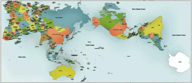 Dokładnie proporcjonalna mapa świata