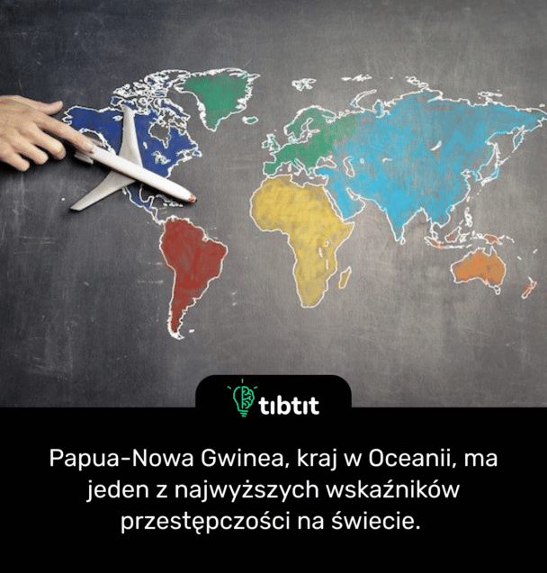 Papua-Nowa Gwinea, kraj w Oceanii, ma jeden z najwyższych wskaźników przestępczości na świecie.