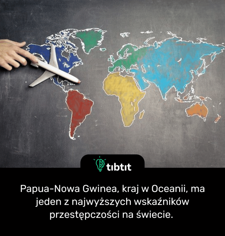Papua-Nowa Gwinea, kraj w Oceanii, ma jeden z najwyższych wskaźników przestępczości na świecie.