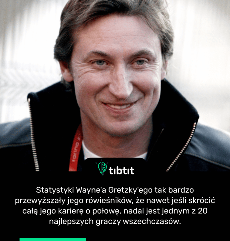 Statystyki Wayne'a Gretzky'ego tak bardzo przewyższały jego rówieśników, że nawet jeśli skrócić całą jego karierę o połowę, nadal jest jednym z 20 najlepszych graczy wszechczasów.