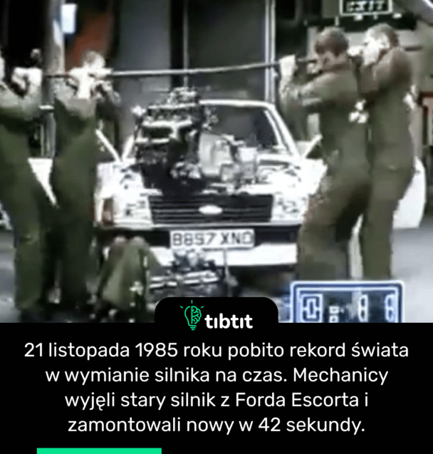 21 listopada 1985 roku pobito rekord świata w wymianie silnika na czas. Mechanicy wyjęli stary silnik z Forda Escorta i zamontowali nowy w 42 sekundy.