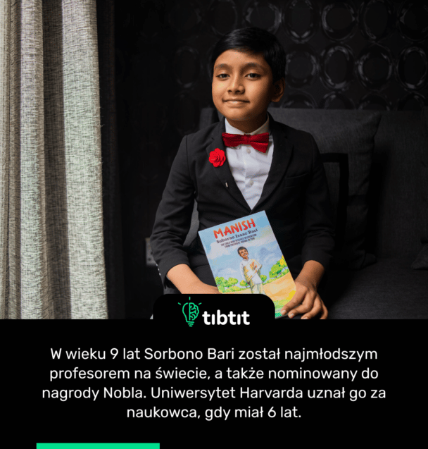 W wieku 9 lat Sorbono Bari został najmłodszym profesorem na świecie, a także nominowany do nagrody Nobla. Uniwersytet Harvarda uznał go za naukowca, gdy miał 6 lat.
