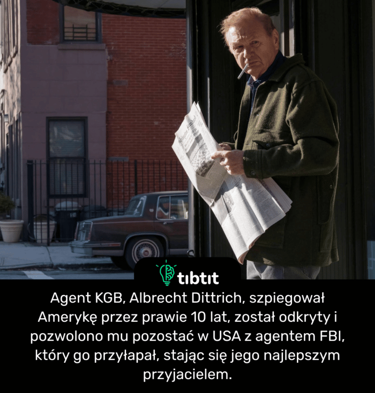 Agent KGB, Albrecht Dittrich, szpiegował Amerykę przez prawie 10 lat, został odkryty i pozwolono mu pozostać w USA z agentem FBI, który go przyłapał, stając się jego najlepszym przyjacielem.