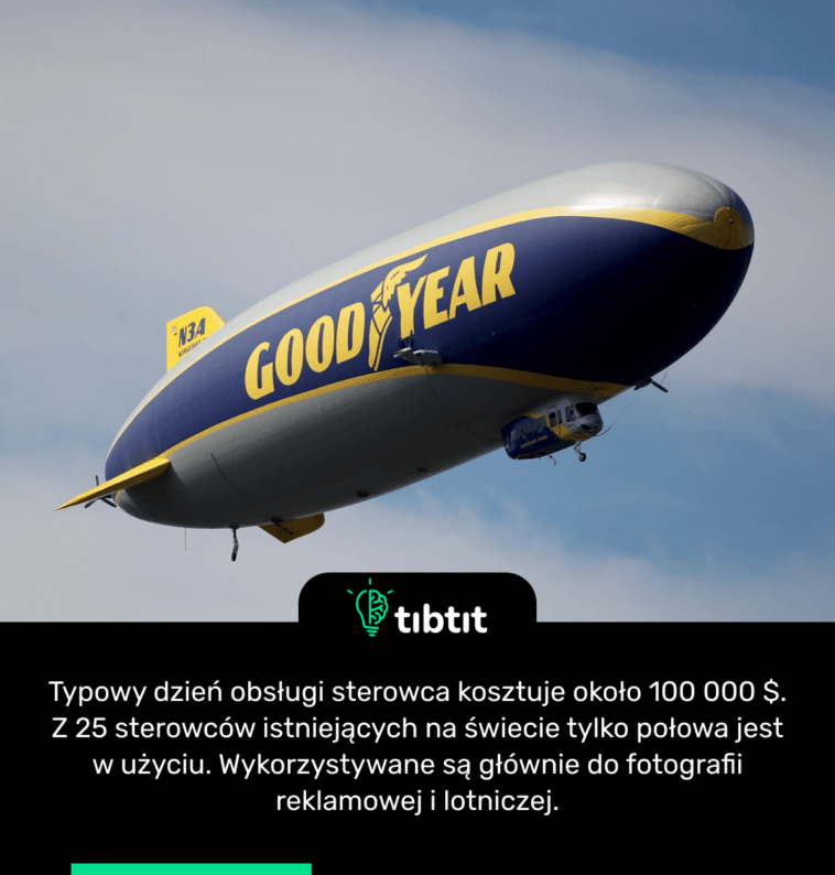 Typowy dzień obsługi sterowca kosztuje około 100 000 $. Z 25 sterowców istniejących na świecie tylko połowa jest w użyciu. Wykorzystywane są głównie do fotografii reklamowej i lotniczej.