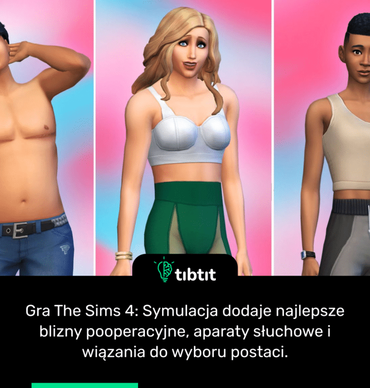 Gra The Sims 4: Symulacja dodaje najlepsze blizny pooperacyjne, aparaty słuchowe i wiązania do wyboru postaci.
