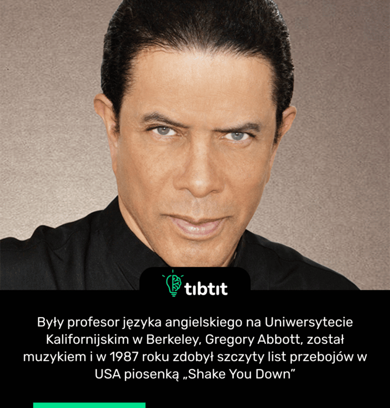 Były profesor języka angielskiego na Uniwersytecie Kalifornijskim w Berkeley, Gregory Abbott, został muzykiem i w 1987 roku zdobył szczyty list przebojów w USA piosenką „Shake You Down”