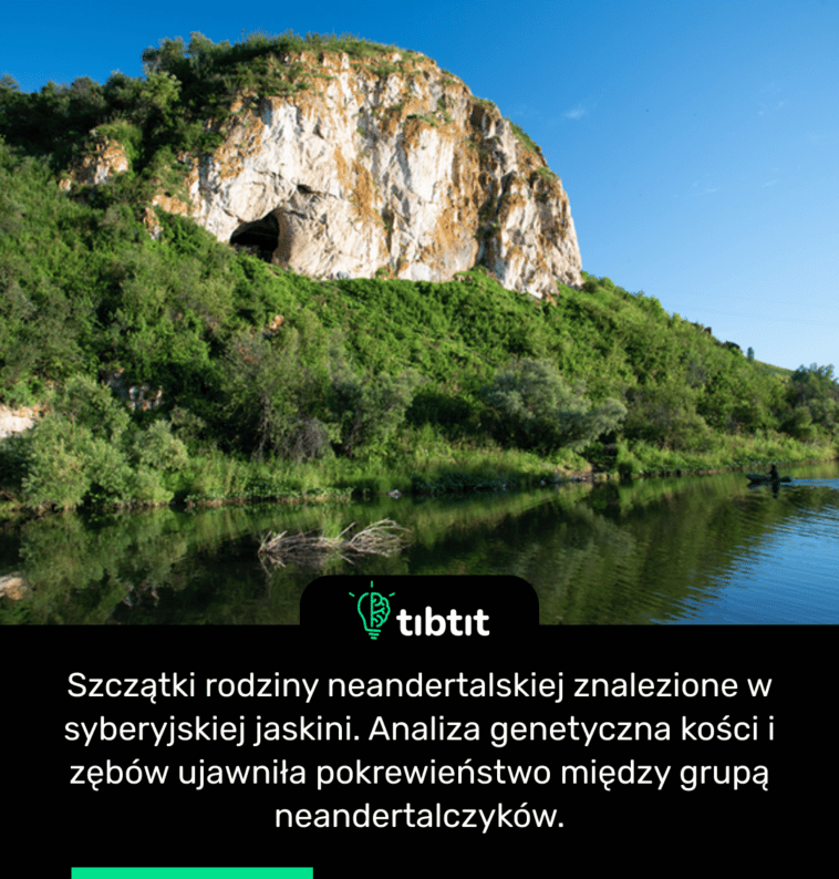Szczątki rodziny neandertalskiej znalezione w syberyjskiej jaskini. Analiza genetyczna kości i zębów ujawniła pokrewieństwo między grupą neandertalczyków.
