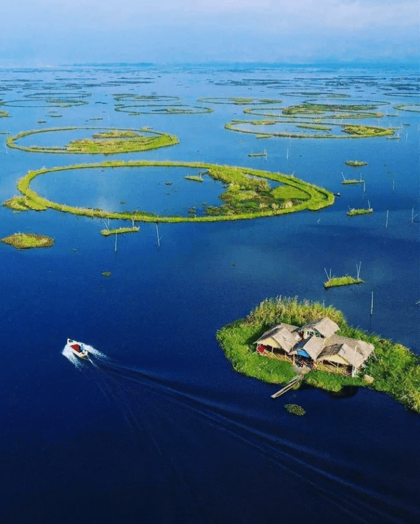 Park Narodowy Lamjao w Manipur w Indiach