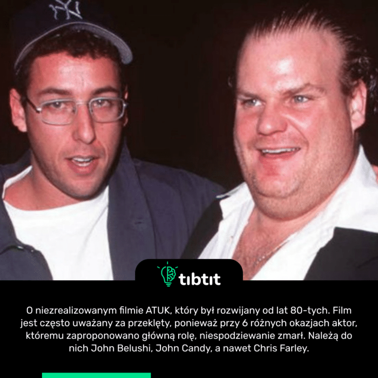 O niezrealizowanym filmie ATUK, który był rozwijany od lat 80-tych. Film jest często uważany za przeklęty, ponieważ przy 6 różnych okazjach aktor, któremu zaproponowano główną rolę, niespodziewanie zmarł. Należą do nich John Belushi, John Candy, a nawet Chris Farley.