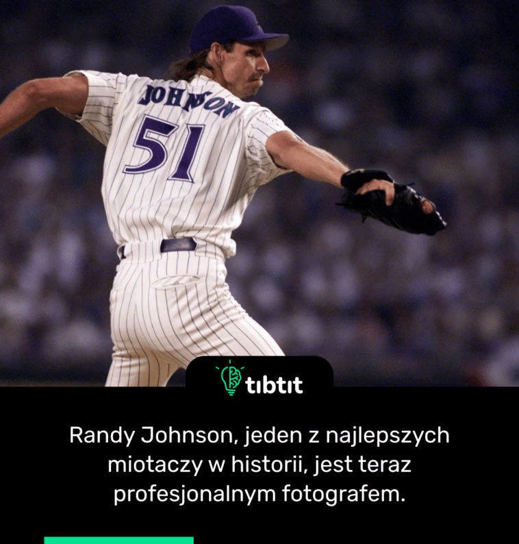 Randy Johnson, jeden z najlepszych miotaczy w historii, jest teraz profesjonalnym fotografem.