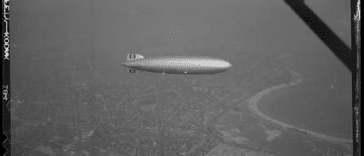 Hindenburg nad południowym Bostonem, 1936.