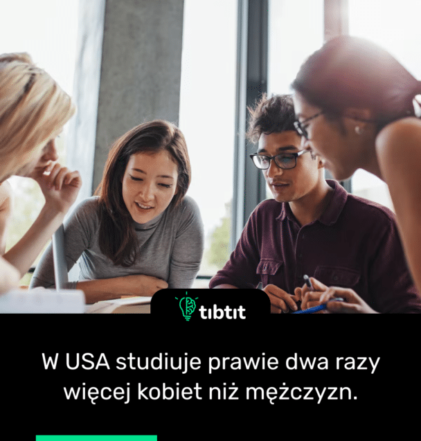 W USA studiuje prawie dwa razy więcej kobiet niż mężczyzn.