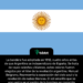 La bandera fue adoptada en 1812, cuatro años antes de que Argentina se independizara de España. Se trata de rayas celestes y blancas, estos colores fueron elegidos por el líder de la revolución argentina, Manuel Belgrano. Representa la separación del cielo azul y la revelación de nubes blancas. El sol amarillo que se encuentra en el centro de la bandera es conocido como el "Sol de Mayo", que representa al dios sol inca, Inti.