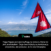 Flaga Nepalu jest jedyną flagą na świecie, która nie jest prostokątem. Jego dwa trójkąty są kombinacją proporców, aby pokazać, że to kraj Himalajów.